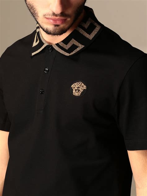 versace collection polo shirt|authentic versace shirt.